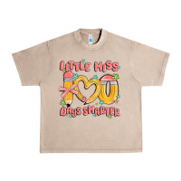 French Oak little miss 100 days smarter Urban Heavy Tee - MaliasSmallBusiness