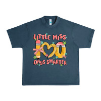Midnight Navy little miss 100 days smarter Urban Heavy Tee - MaliasSmallBusiness