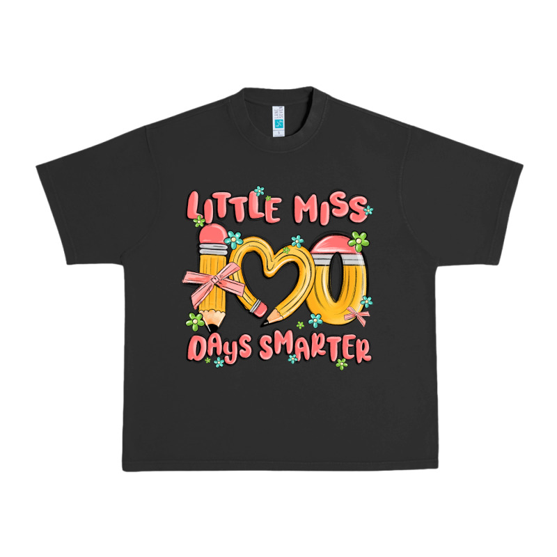 Little Miss 100 Days Smarter Urban Heavy Tee by MaliasSmallBusiness | Teevron