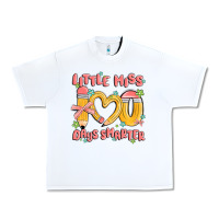 White little miss 100 days smarter Urban Heavy Tee - MaliasSmallBusiness