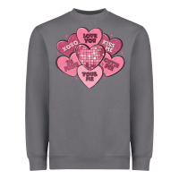 Storm valentines conversation hearts Heavyweight Sweatshirt - MaliasSmallBusiness