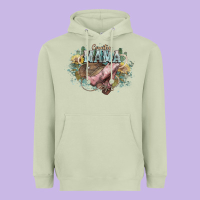 Country Mama Heavyweight Hoodie Designed By Howdyjamesfarm