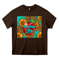 Chocolate Brown teacher life Heavy Core Tee - HRA Design Shop