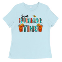 Baby Blue sweet summer time Ladies Tee - CowhideDigitalArt