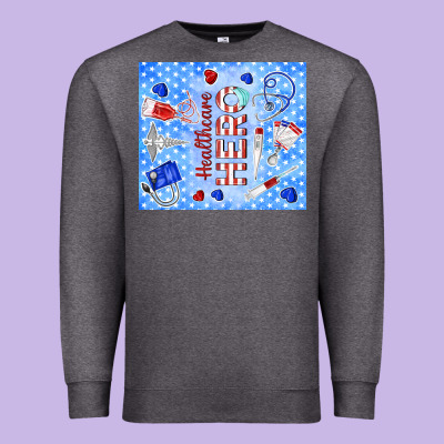 Healthcare Hero Premium Sweatshirt Designed By Tumblerdesignbyshophia