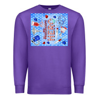 Purple healthcare hero Premium Sweatshirt - TumblerDesignByShophia