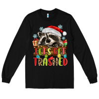 Black lets get trashed with raccoon Long Sleeve Tee - MaliasSmallBusiness