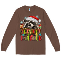 Chestnut lets get trashed with raccoon Long Sleeve Tee - MaliasSmallBusiness
