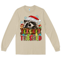 Mushroom lets get trashed with raccoon Long Sleeve Tee - MaliasSmallBusiness