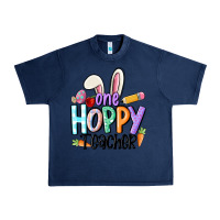 Navy one hoppy teacher Urban Heavy Tee - MaliasSmallBusiness