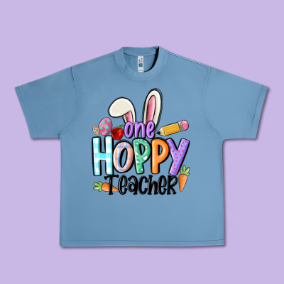 One Hoppy Teacher Urban Heavy Tee Designed By Maliassmallbusiness