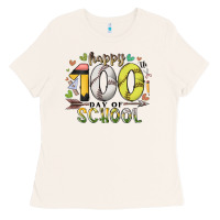 Happy 100 Day Of School Ladies Tee | Teevron