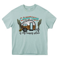Arona camping is my happy place Heavy Core Tee - CowhideDigitalArt
