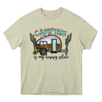 Mossy camping is my happy place Heavy Core Tee - CowhideDigitalArt