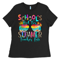 Black school's out for summer teacher life Ladies Tee - RanaPortraitStore