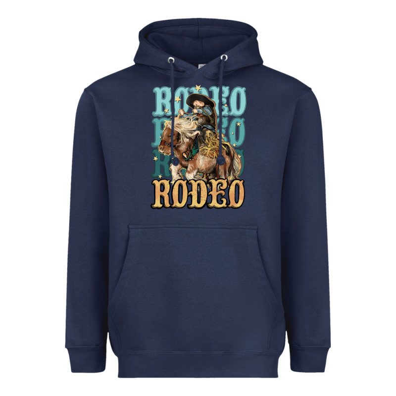 Rodeo Kid Cowboy Midilli Horse Heavyweight Hoodie by HowdyJamesFarm | Teevron