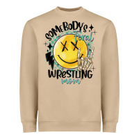 Somebody's Feral Wrestling Mom Heavyweight Sweatshirt | Teevron