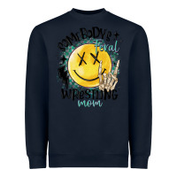 Navy somebody's feral wrestling mom Heavyweight Sweatshirt - MaliasSmallBusiness