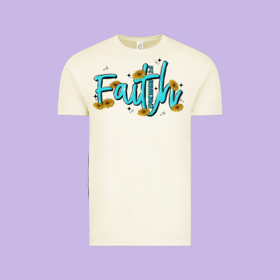 Faith Vintage Tee Designed By Maliassmallbusiness