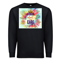 Black spoiler alert i don't care Premium Sweatshirt - TumblerDesignByShophia