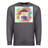 Charcoal Heather spoiler alert i don't care Premium Sweatshirt - TumblerDesignByShophia