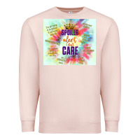 Pale Pink spoiler alert i don't care Premium Sweatshirt - TumblerDesignByShophia