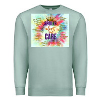 Seafoam spoiler alert i don't care Premium Sweatshirt - TumblerDesignByShophia