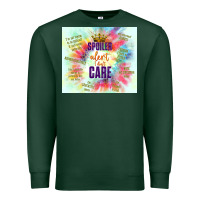 Sports Green spoiler alert i don't care Premium Sweatshirt - TumblerDesignByShophia