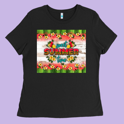 Sweet Summer Time Ladies Tee Designed By Hra Design Shop