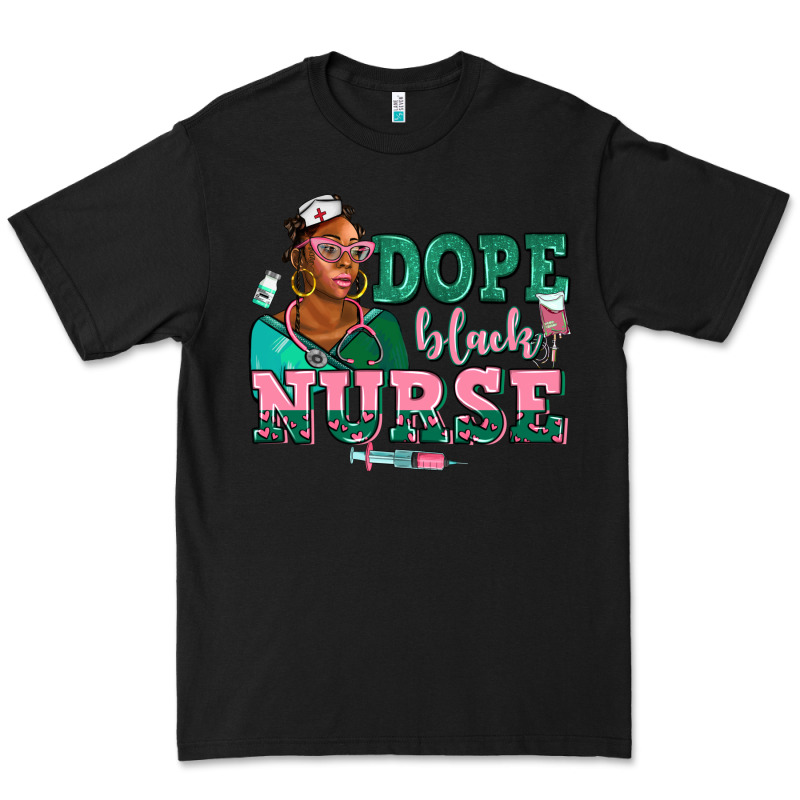 Afro  Nurse Dope Black Premium Tee by AdoDesignShop | Teevron