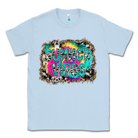 Dusty Blue Summer Vibes Classic Tee - CowhideDigitalArt