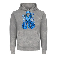 Cloud Rock blueribbon with boxing gloves Vintage Hoodie - NancyCooperArtShop