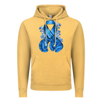 Blueribbon With Boxing Gloves Vintage Hoodie | Teevron
