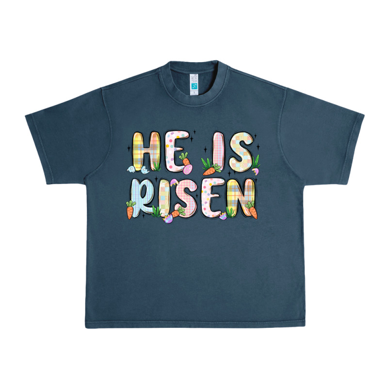 He Is Risen Urban Heavy Tee by MaliasSmallBusiness | Teevron