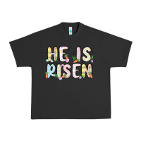 Pigment Black he is risen Urban Heavy Tee - MaliasSmallBusiness