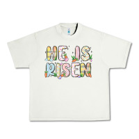 Pistachio he is risen Urban Heavy Tee - MaliasSmallBusiness
