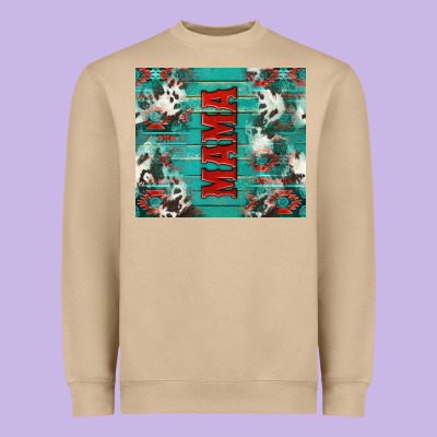 Western Mama Heavyweight Sweatshirt Designed By Nancycooperartshop