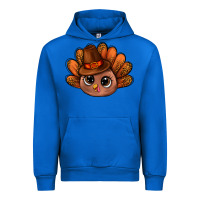 Cobalt turkey and leopard pattern and thanksgiving hat bbs Urban Hoodie - BundleAndBundleShop