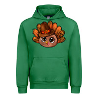 Emerald turkey and leopard pattern and thanksgiving hat bbs Urban Hoodie - BundleAndBundleShop