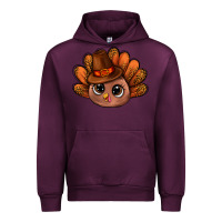 Mauve Wine turkey and leopard pattern and thanksgiving hat bbs Urban Hoodie - BundleAndBundleShop