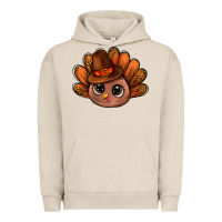 Pigment French Oak turkey and leopard pattern and thanksgiving hat bbs Urban Hoodie - BundleAndBundleShop