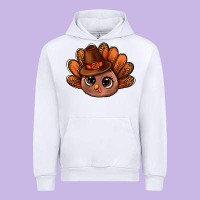 Turkey And Leopard Pattern And Thanksgiving Hat Bbs Urban Hoodie Designed By Bundleandbundleshop
