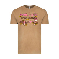 Vintage Camel drink coffee read books be happy Vintage Tee - MaliasSmallBusiness