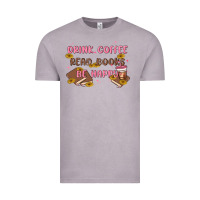 Vintage Zinc drink coffee read books be happy Vintage Tee - MaliasSmallBusiness