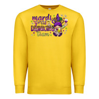 Lemon Mardi Gras drinking team with gnome Premium Sweatshirt - HowdyJamesFarm
