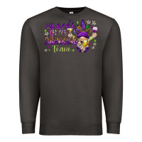 Smoke Mardi Gras drinking team with gnome Premium Sweatshirt - HowdyJamesFarm