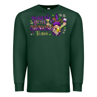 Sports Green Mardi Gras drinking team with gnome Premium Sweatshirt - HowdyJamesFarm