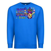 True Royal Mardi Gras drinking team with gnome Premium Sweatshirt - HowdyJamesFarm