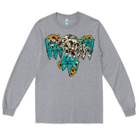 Heather Grey thunderbird Long Sleeve Tee - JahusDesignShop