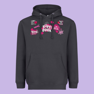 Burn Book Heavyweight Hoodie Designed By Tumblerdesignbyshophia